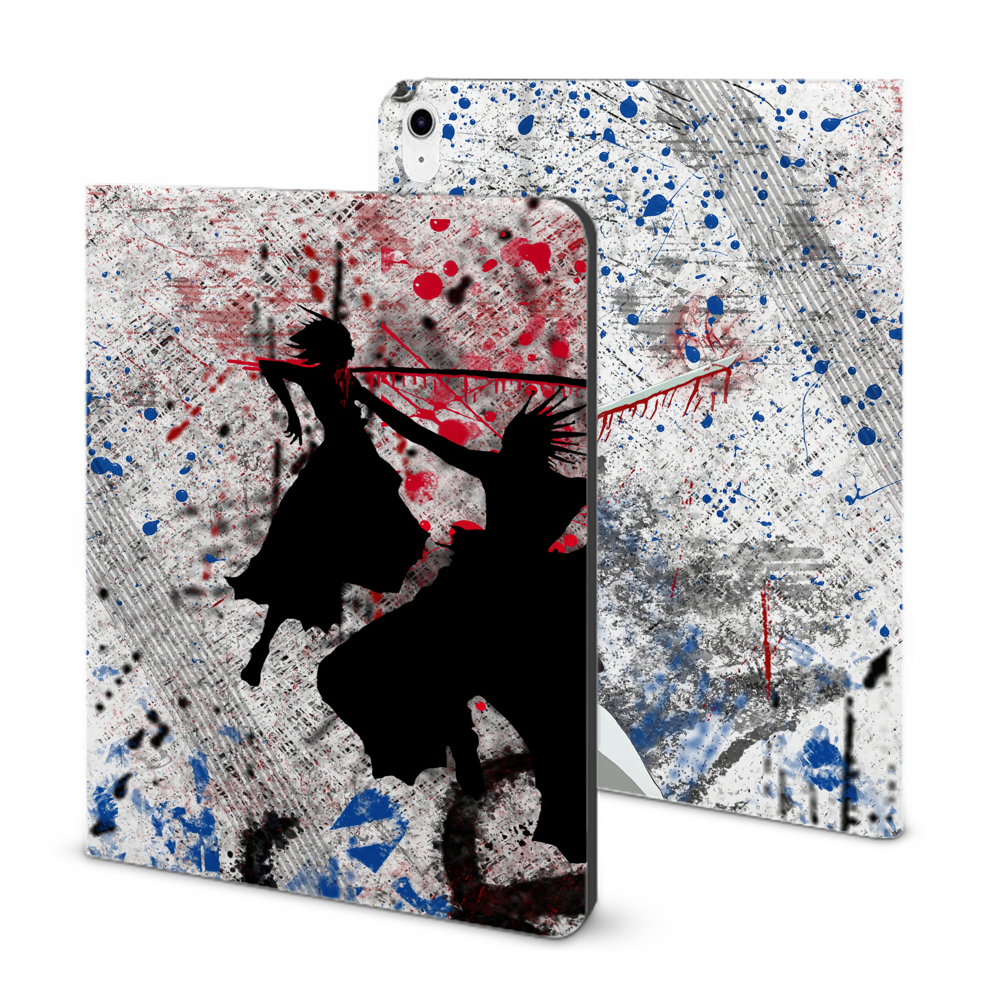 （画像用） ブリーチ BLEACH IPad ケース ブック型 PUレザー TPU 耐衝撃 軽量 薄型 ペン収納なし 全面保護 IPad 各モデル対応